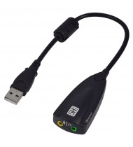  POWERTECH USB κάρτα ήχου SLOT-021, 5Hv2, Virtual 7.1 channels